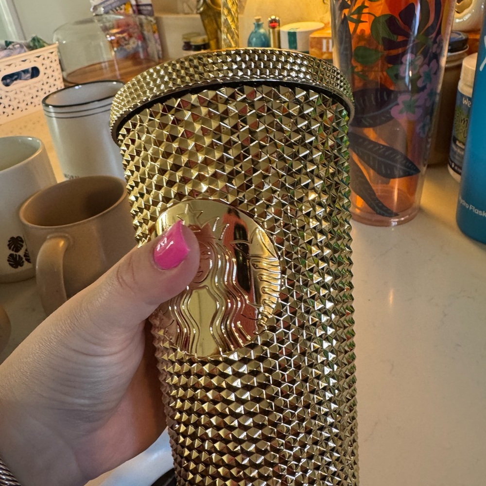 Starbucks Gold Studded Tumbler